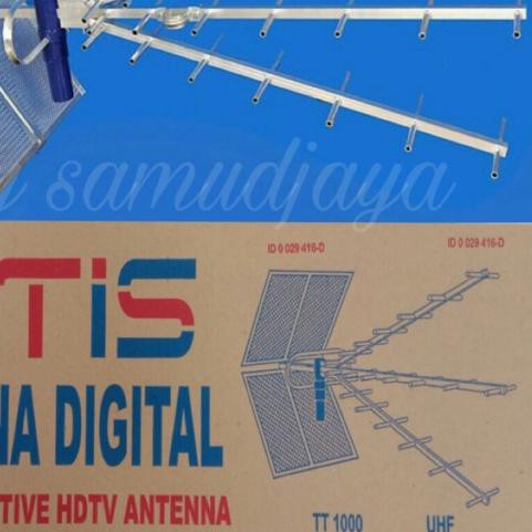 ☄ Antena tv digital / antena tv titis tt1000 / antena luar outdoor uhf, Hdtv tanpa kabel ℮