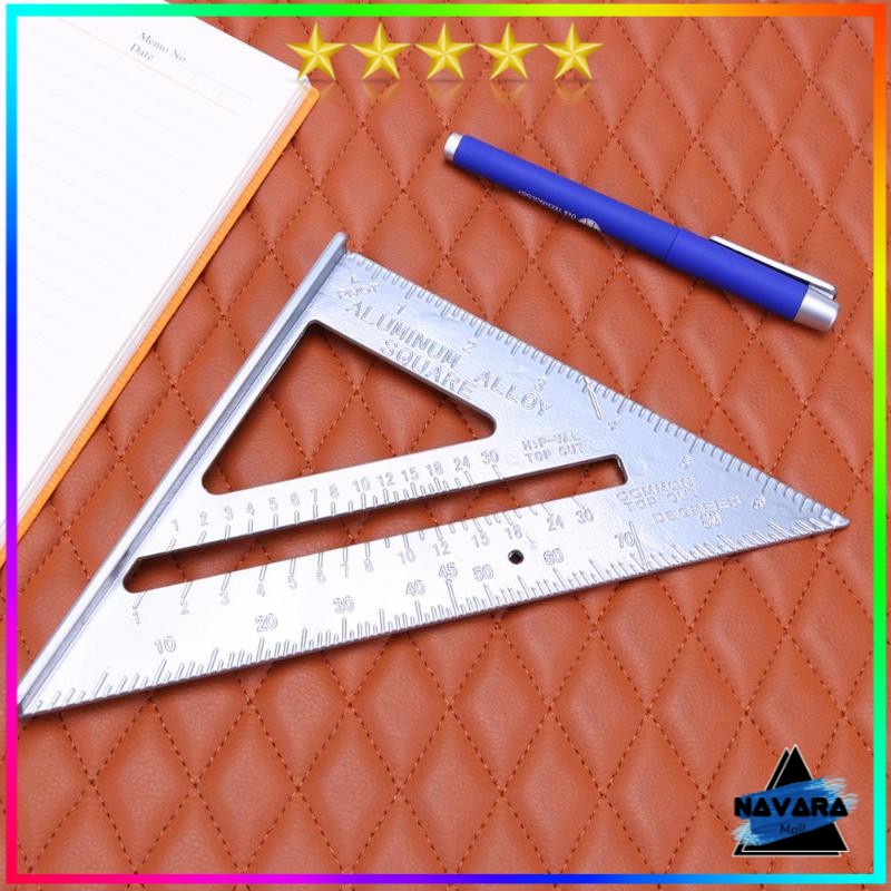 

Penggaris Siku Mistar Triangle Ruler Aluminium - Penggaris Tukang