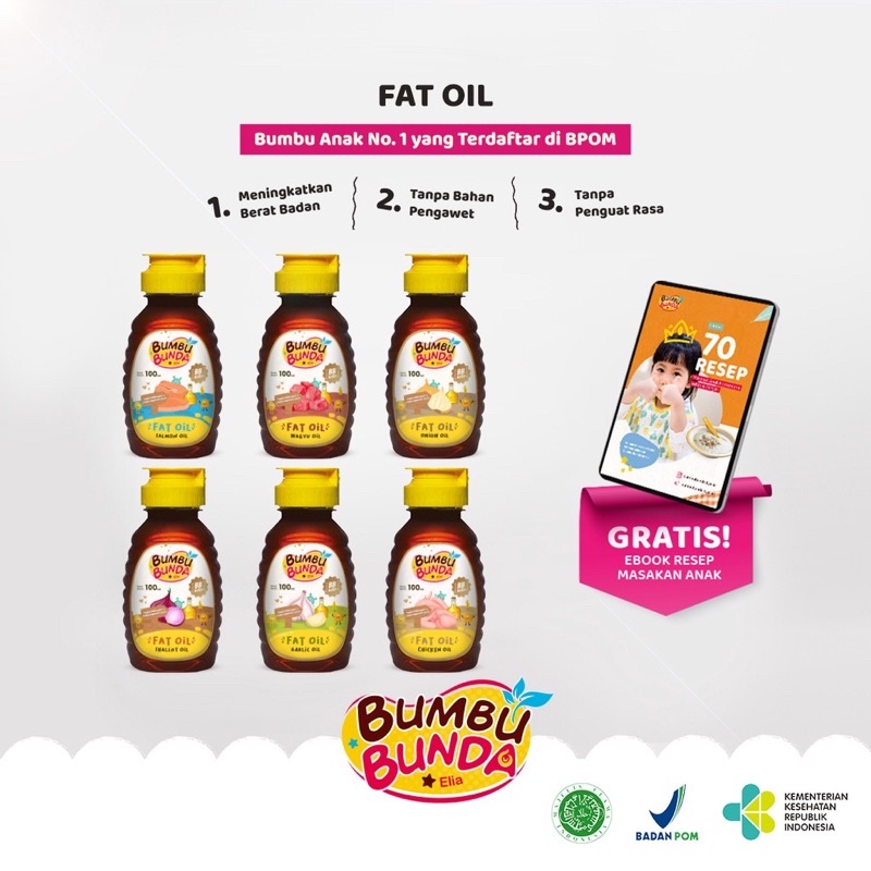 

Bumbu Bunda By Elia - fat oil mpasi minyak ayam / minyak ikan salmon