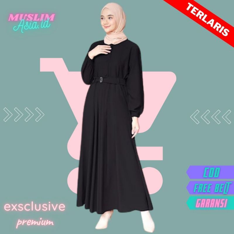 Gamis Atasan Hijab Syari Wanita Premium Mewah Terbaru 2021