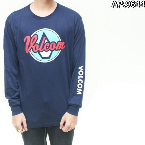 Kaos Pria Distro | Kaos Volcom - Lengan Panjang A-9644 | Baju Kaos Branded | Kaos Murah