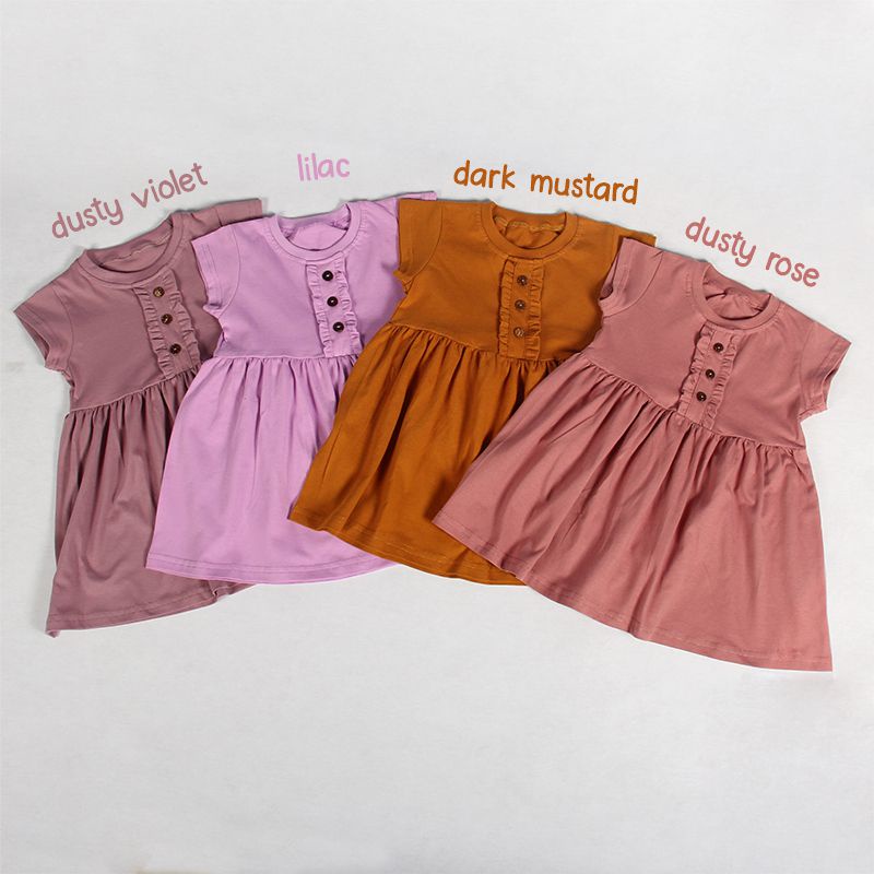 terlaris dress agista pakaian bayi & anak perempuan 0-4tahun katun