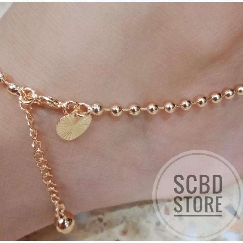 Gelang Kaki Wanita motif Biji Lada