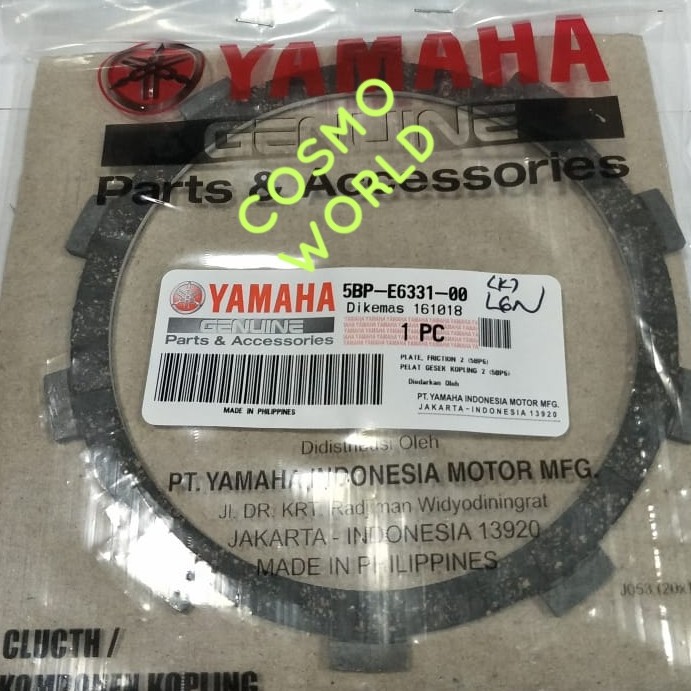 Kampas kopling scorpio (kecil),.Ori Yamaha