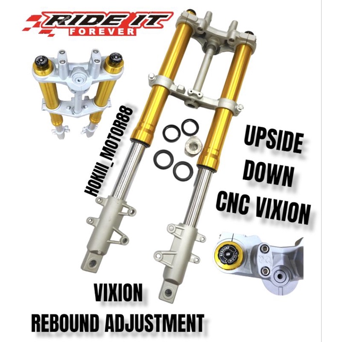 SHOCK UP SIDE UPSIDE DOWN RIDE IT VIXION BISA DI APLIKASIKAN KE MOTOR XABRE BYSON CB TIGER