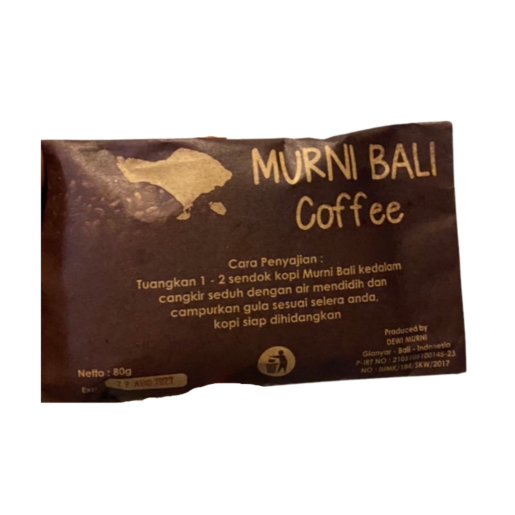 Kopi Bubuk - Murni Bali Coffee 80gr