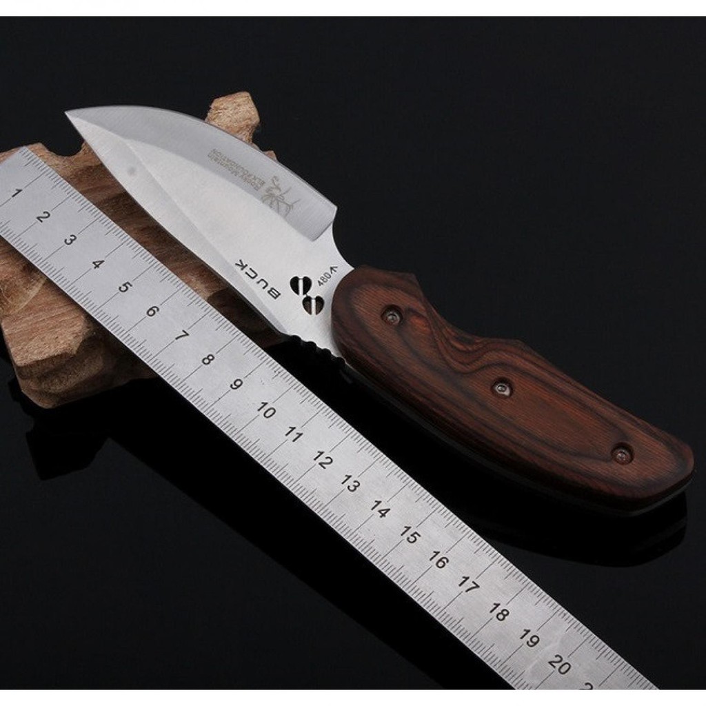 (BAYAR DI TEMPAT) KNIFEZER Buck Elf Hunting Knife / Pisau Camping- BUCK076