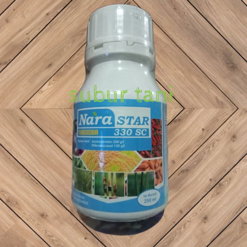 Fungisida sistemik Narastar 330 SC 250 ml bahan aktif Azoksistrobin plus Difenokonazol seperti Amist
