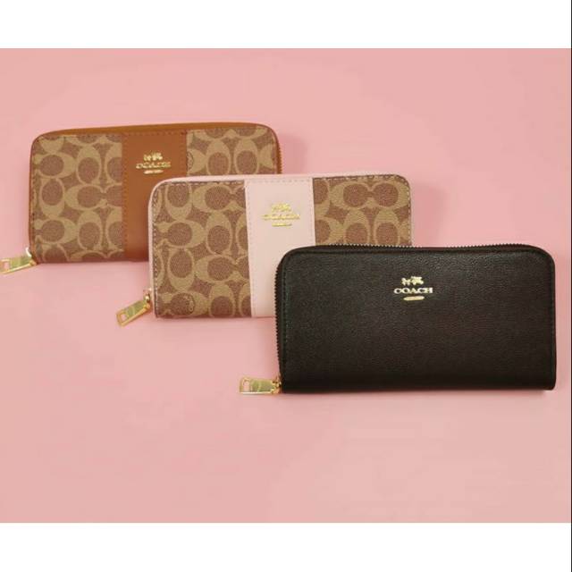 Coach zipper long wallet