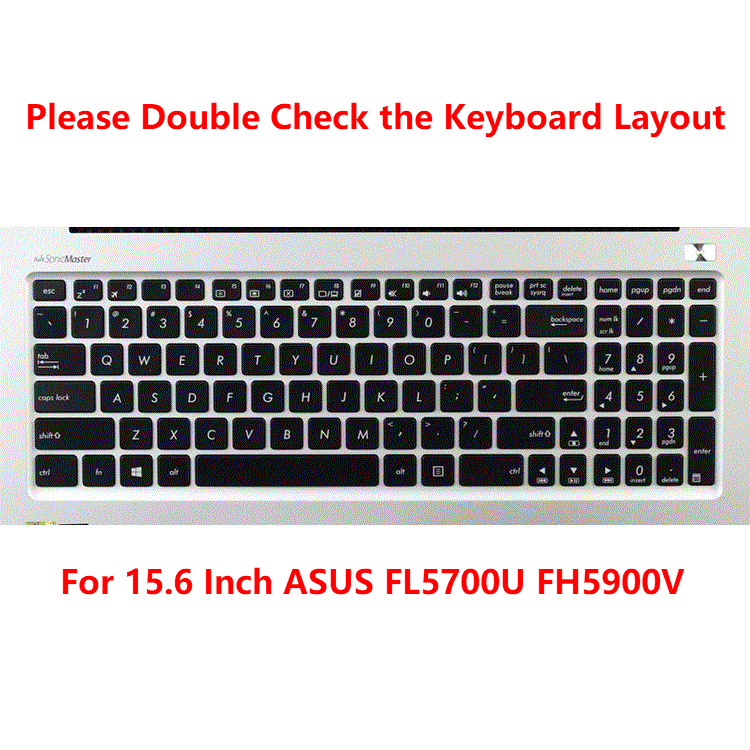 Soft Case Silikon Ultra Tipis Cover Proteksi Keyboard Laptop Asus Fl5700U Fh5900V 15.6 &quot;