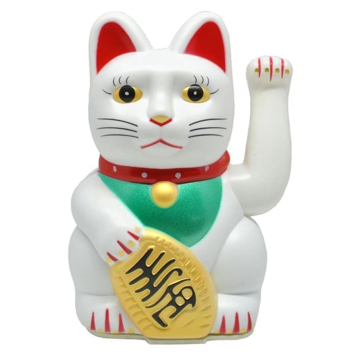 Jual Maneki Neko Sempoa | Kucing Keberuntungan Kucing Pemanggil Uang 16cm - gold Limited