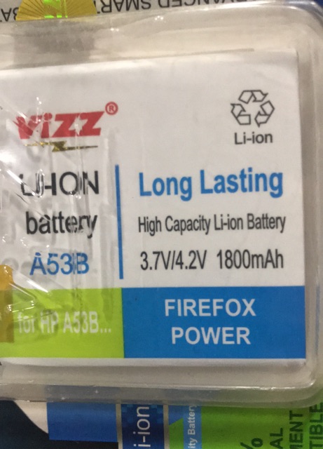 Vizz Baterai Original Vizz Evercross A35B / A53B / A5P / A128 Double Power