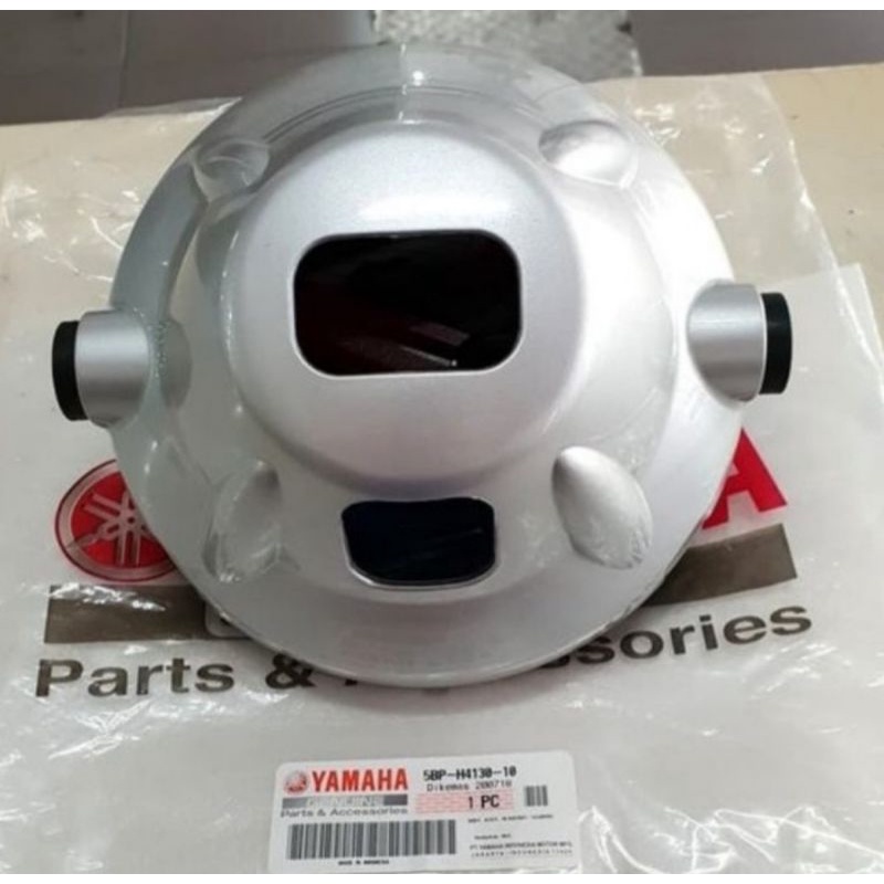 BATOK LAMPU DEPAN OR BELAKANG SCORPIO Z BULAT SILVER ORI YAMAHA YGP