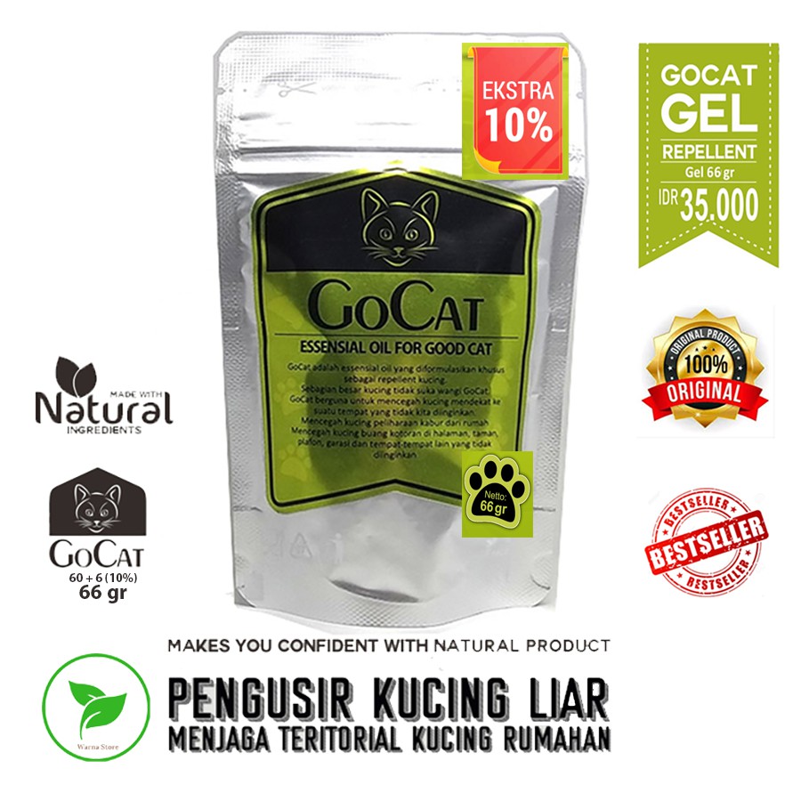 Pengusir Kucing GoCat Gel 2 pouch extra