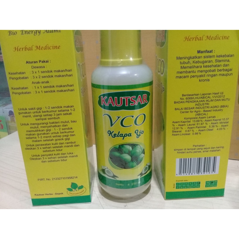 

Minyak Herbal Vco KELAPA IJO Kautsar 250 ml