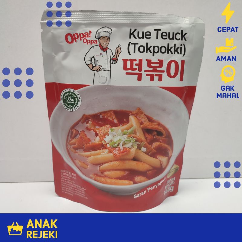 

Tokpokki & Saus 140gr OPPA - Teokbokki Korea Topokki Halal Toppoki