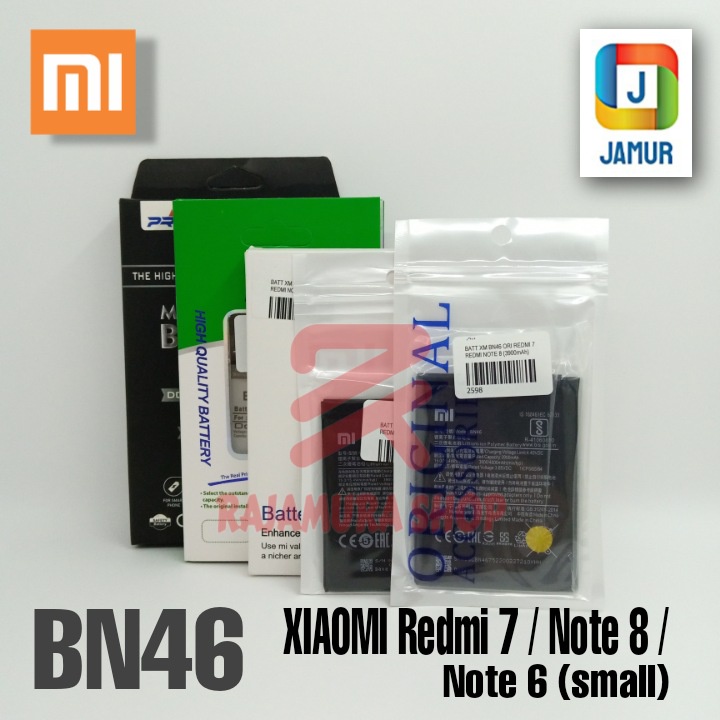 BATERAI XIAOMI REDMI 7 BATERAI BN46 BATERAI XIAOMI REDMI NOTE 8 BATERAI XIAOMI REDMI NOTE 6 BATRE XI