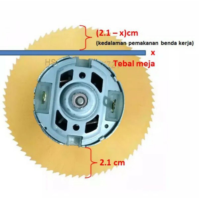 Paket DIY Mesin Mini Circular Saw RS-550 - Mini Table Saw - Miter Saw DC 550