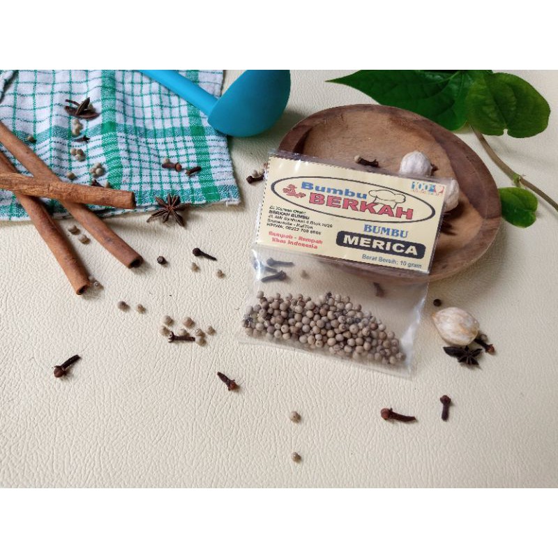 

MERICA 10 G / PEPPER / BUMBU DAPUR / BUMBU REMPAH / SAHANG / LADA