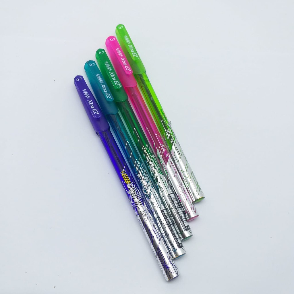 

PULPEN/BOLPEN/BALPEN/BALLPOINT 0.7 MM BIC EXTRA EZ STICK NEEDLE COLOR MIX SET (4 PCS + GRATIS 1 PCS)