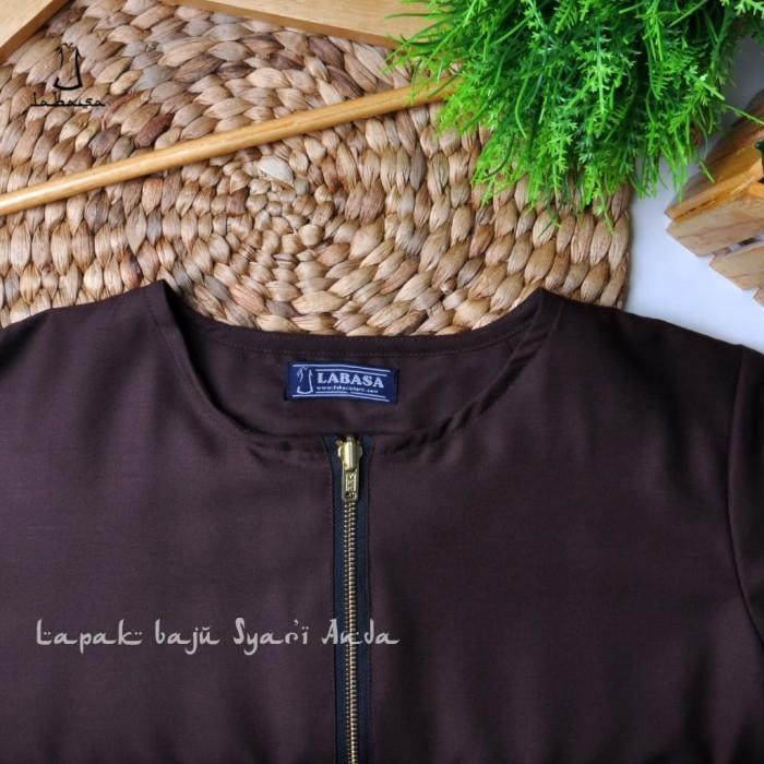 Labasa Gamis Syari Polos Toyobo Aneka Warna Gelap | Gamis Only