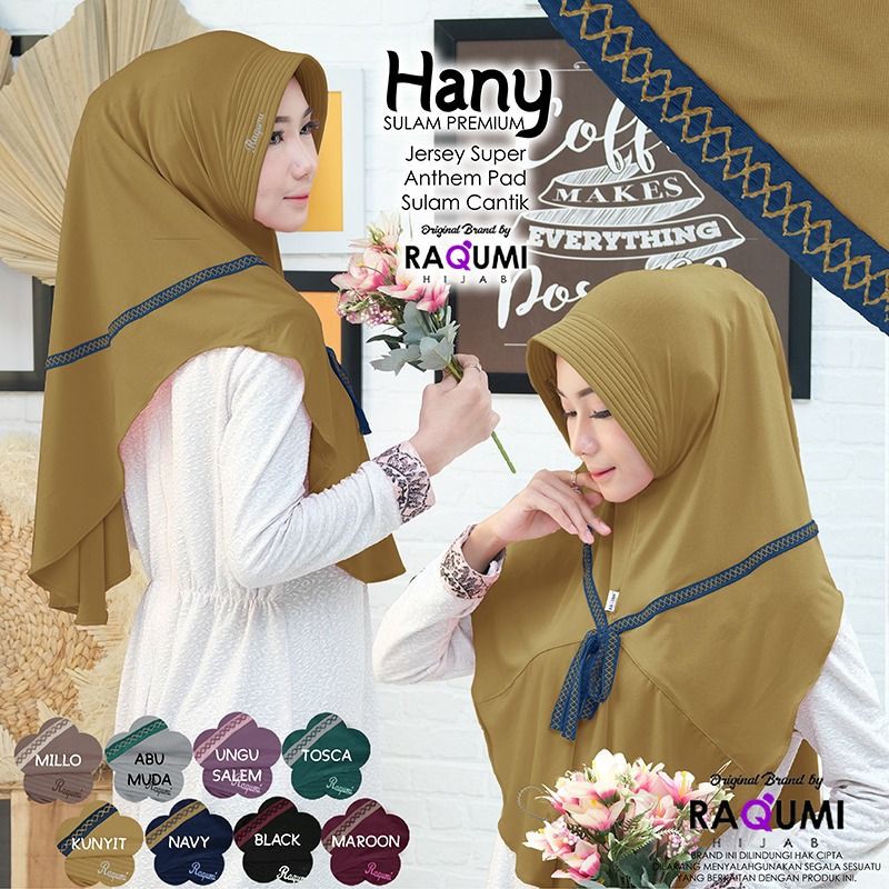 HANY RAQUMI HIJAB | ORIGINAL RAQUMI HIJAB | Jilbab Jersey Raqumi