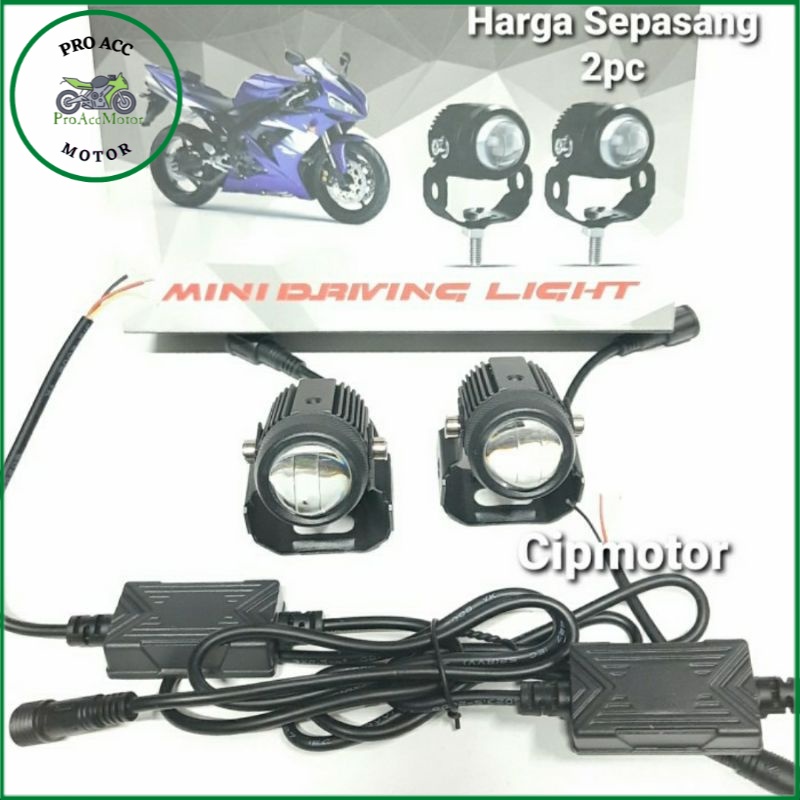 Lampu tembak D2 laser superbright hi low putih kuning mini LED NMAX 2020 NMAX AEROX ADV LEXI PCX Dll