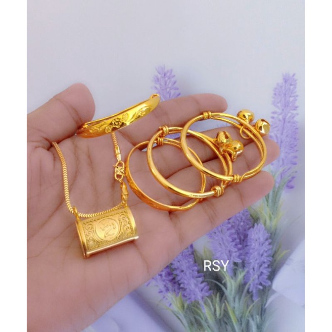 Set bayi ongkare lapis emas