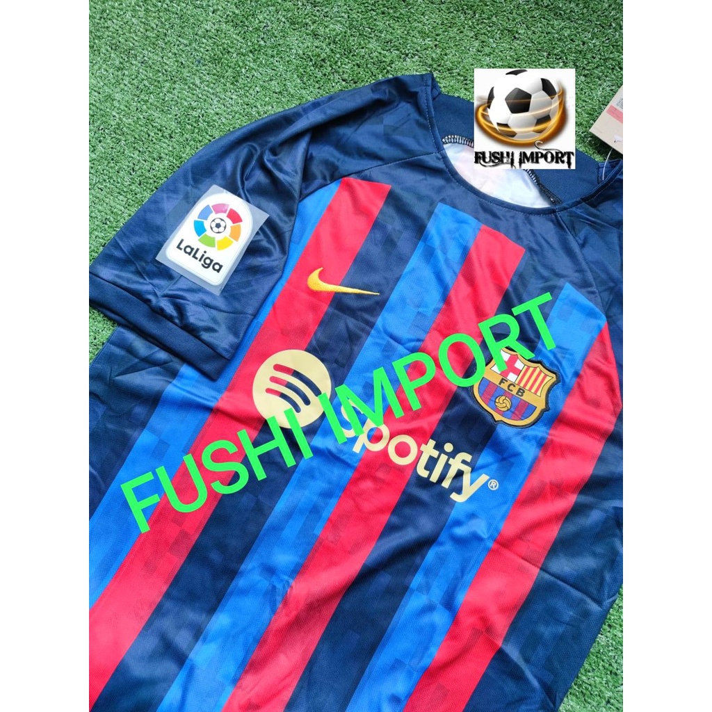 Jersey Baju Bola Barca Home Full Patch 2022 2023 Grade Ori