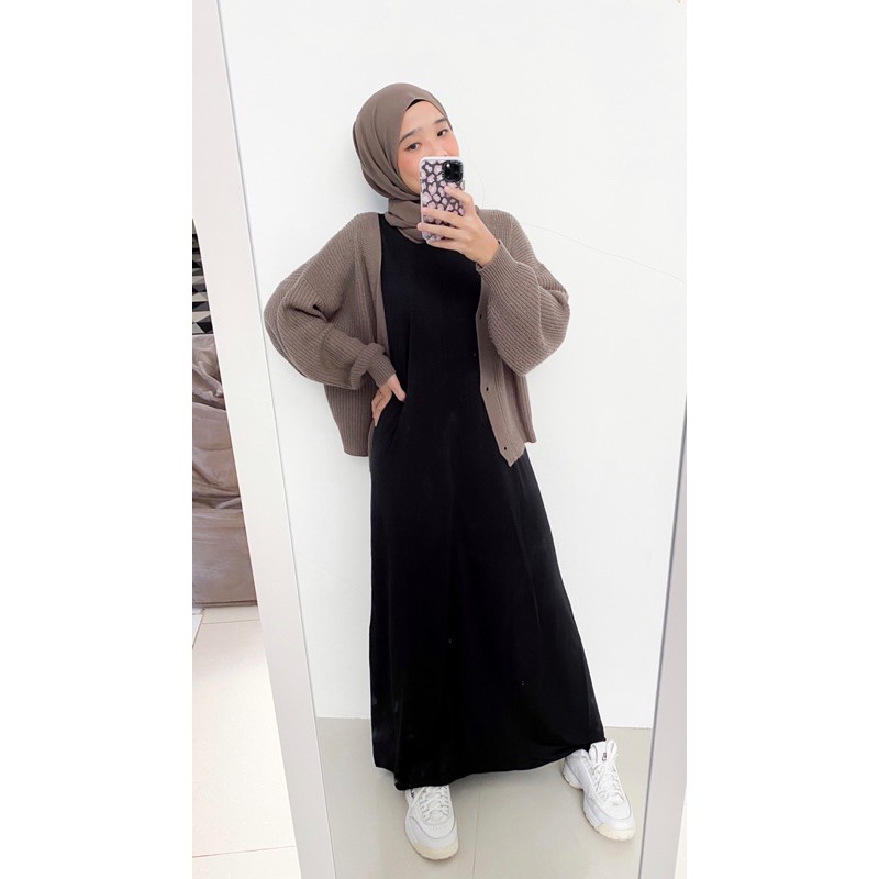 Bymeldev Sleeveless Inner Dress Tanpa Lengan Busui dan Bumil Friendly