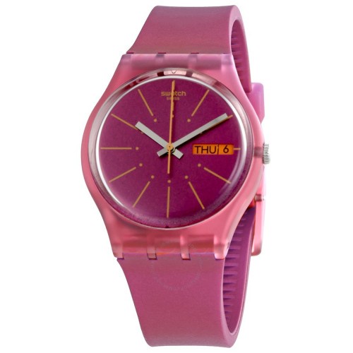 Swatch GP701 Jam Tangan Karet Unisex Sneaky Peaky Analog Original Resmi