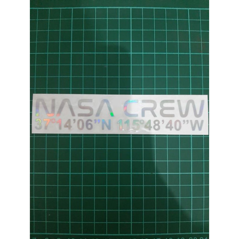 

stiker nasa crew titik koordinat