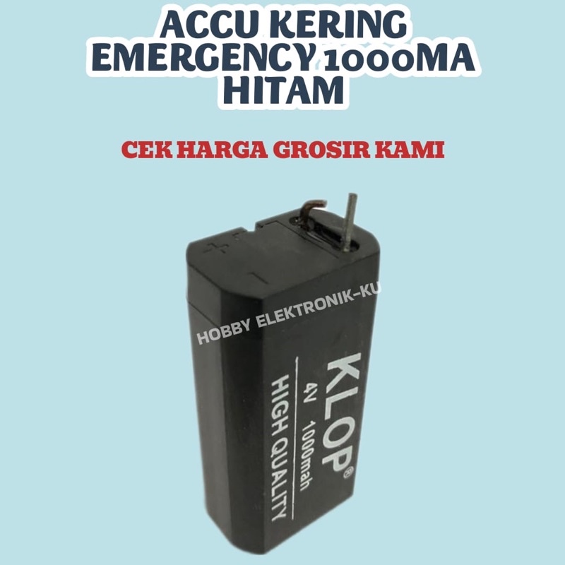 ACCU EMERGENCY 1000MA HITAM