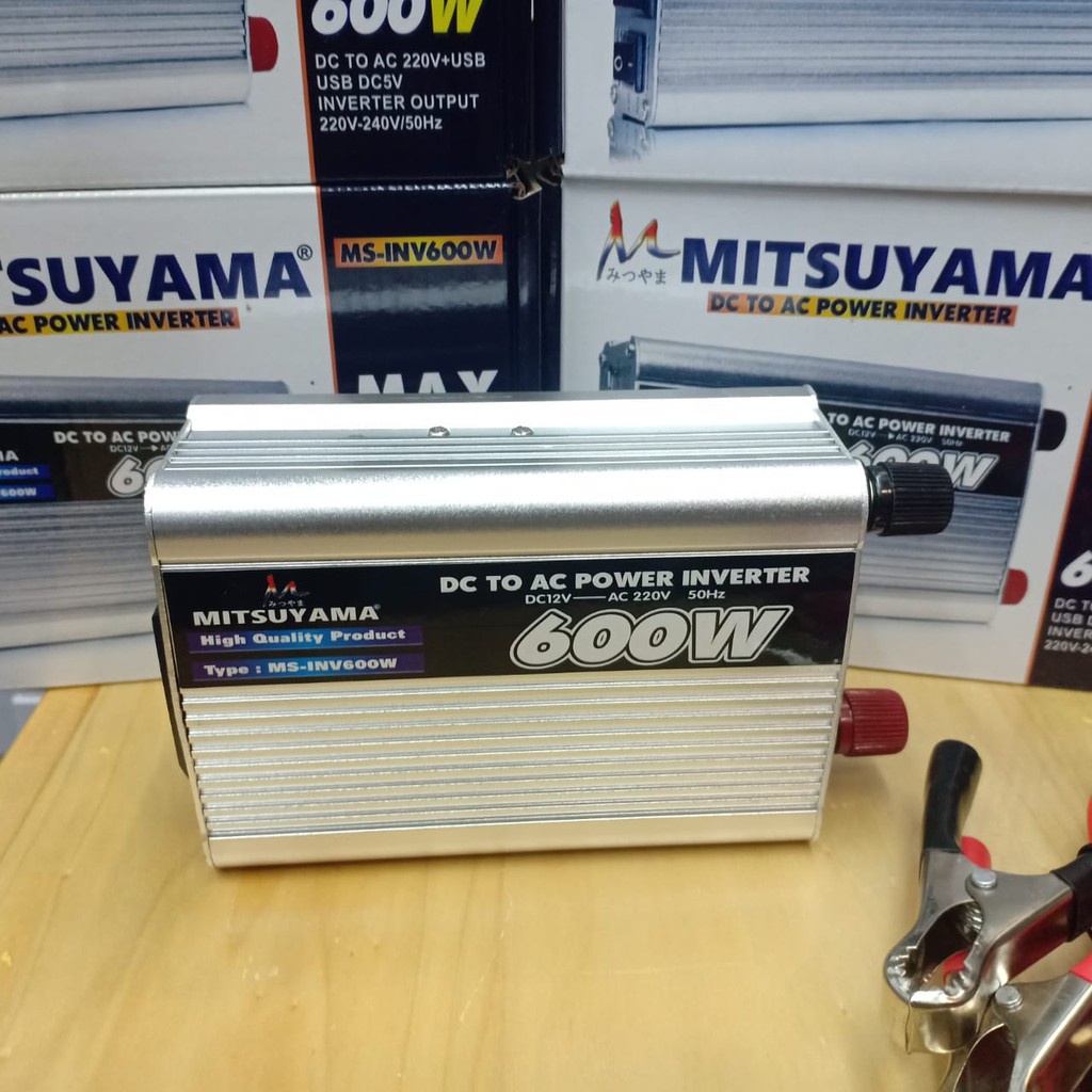 Mitsuyama MS-INV600W Power Inverter 600 Watt DC To AC 220V USB DC 5V Original