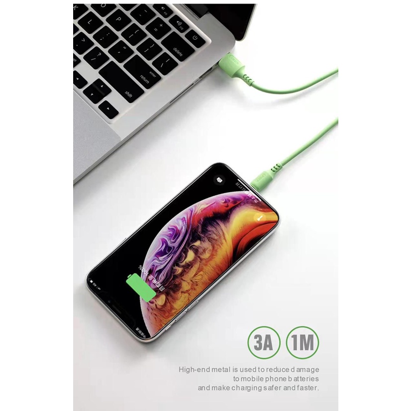 Kabel Data Macaron Micro  USB Fast Charging Plus Packing