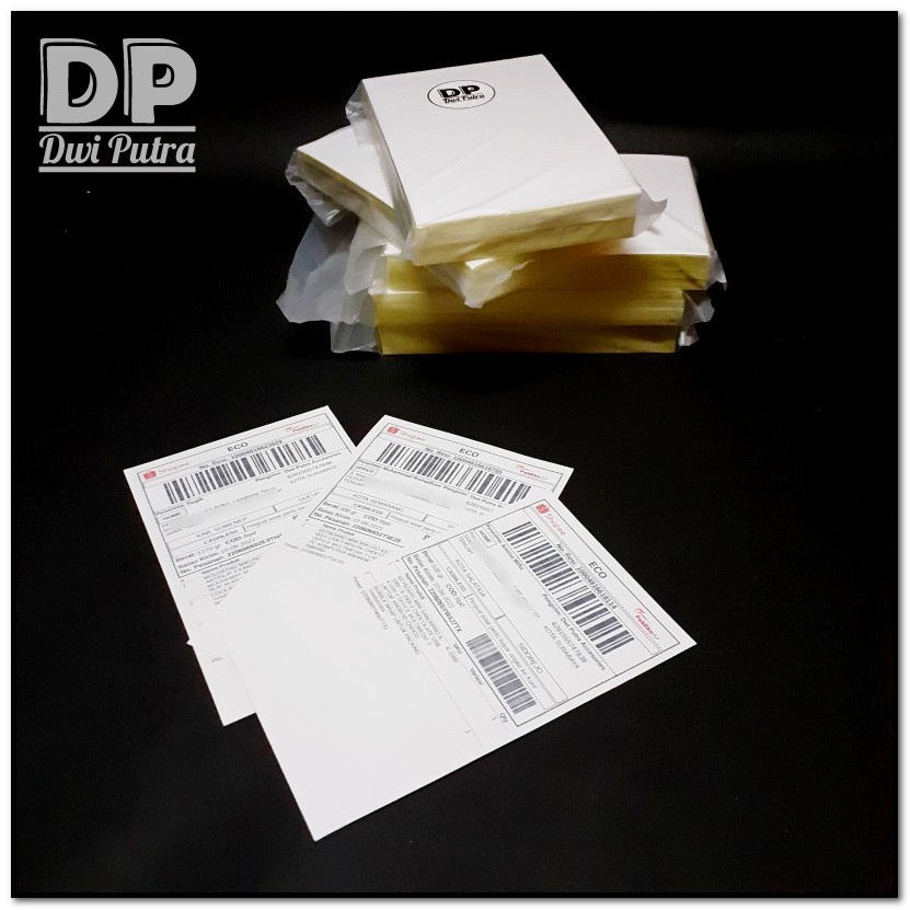 LABEL STICKER HVS SETARA A6 - 10 x 15 CM // STIKER CETAK RESI PAKET PESANAN PRINT PRINTER LAPAK ONLINE