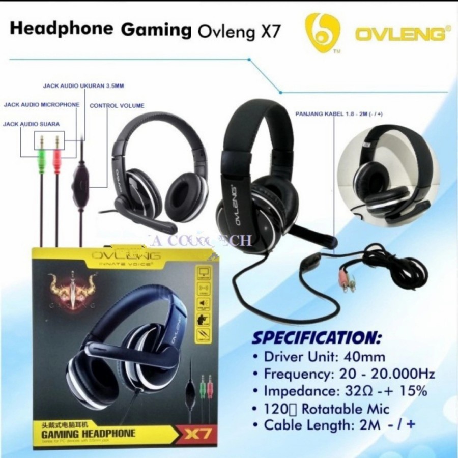 GAMING HEADSET OVLENG X7