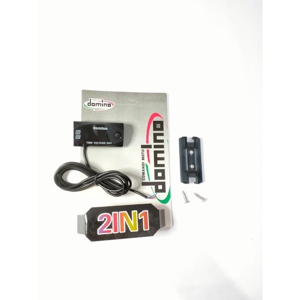 VOLT METER MOTOR DIGITAL PLUS JAM 2 IN 1 WATERPROFF VOLTMETER AMPER AKI DAN JAM DIGITAL MIO BRAT SCOOPY VARIO NMAX AEROX PCX DLL