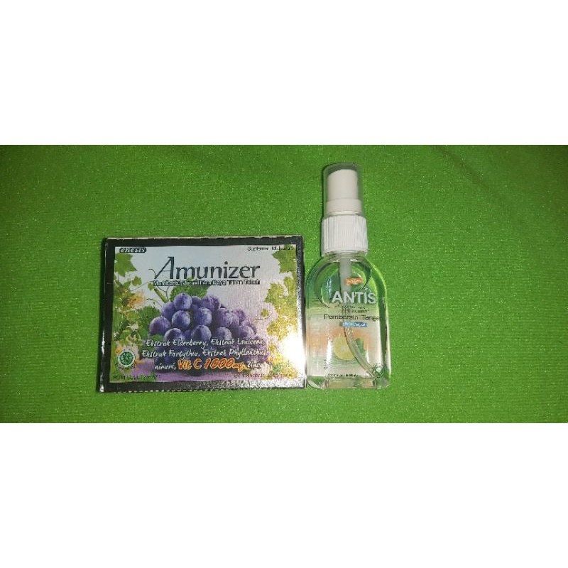 Amunizer box isi 4sachet&amp;Antis spray&amp;gel 30ml&amp;60ml(PROMO)