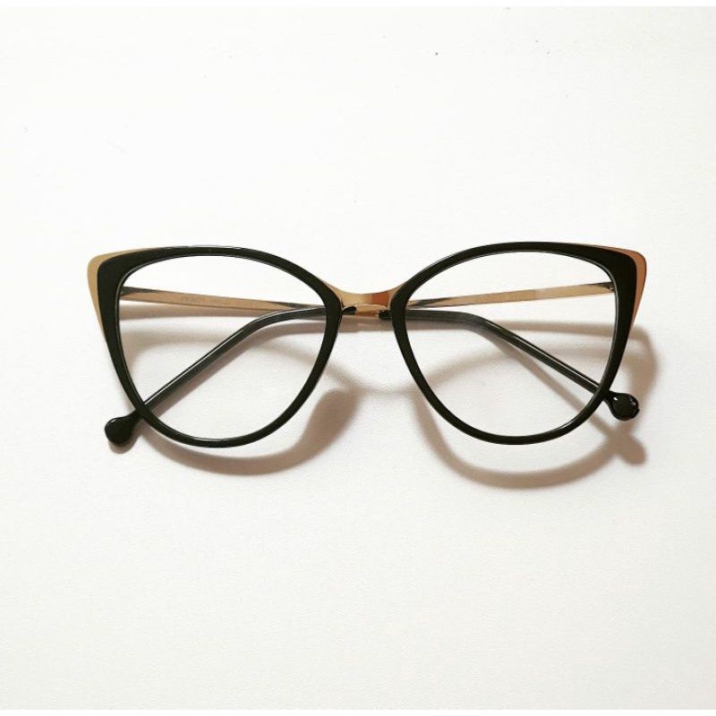 Kacamata model cat eyes|frame lensa minus anti radiasi