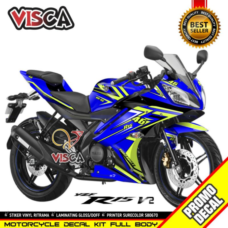 DECAL YAMAHA R15 V2 FULL BODY Stiker YAMAHA R15 V2 vr46