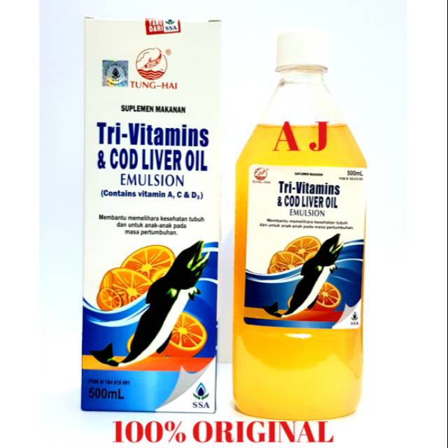 Minyak Ikan Tung hai Fish Syrup - Vitamin Pertumbuhan Anak