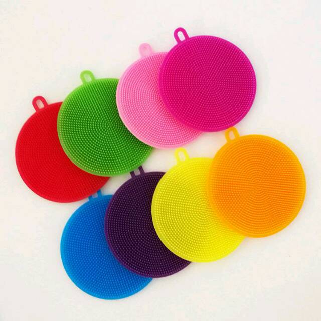 Ready Spons Cuci Piring Silikon Anti Kuman / Spons Serbaguna / Spons Cuci Silikon