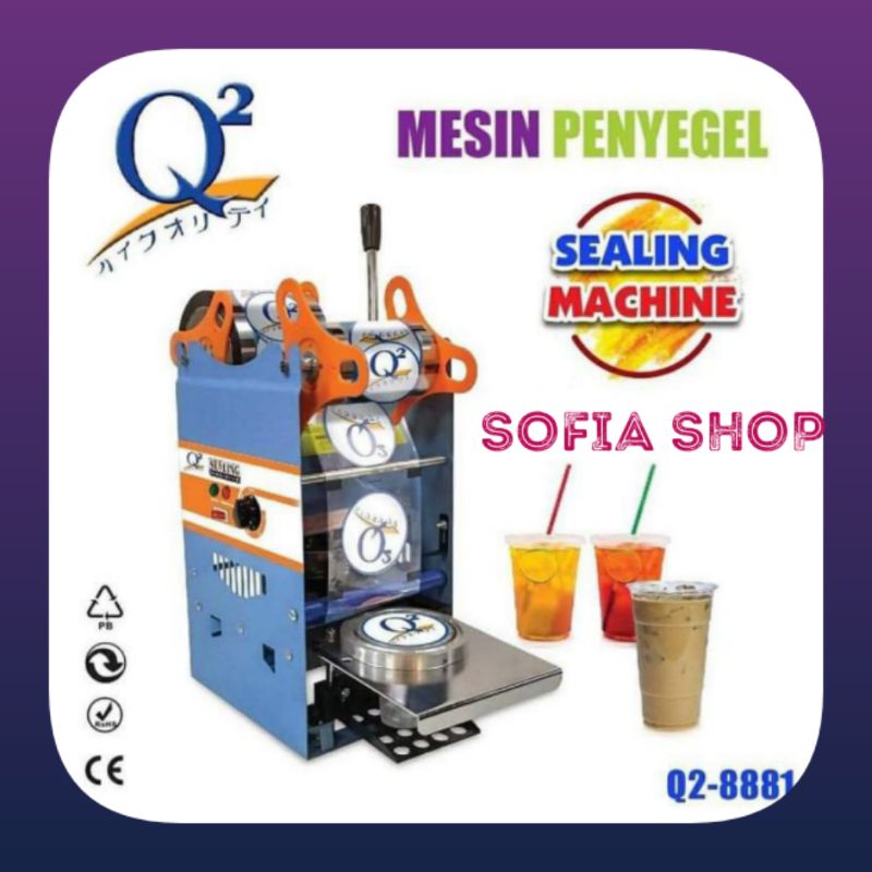 TERLARIS !!! SEALING MACHINE CUP SEALER Q2 8881 dan ADVANCE SLC 100 MESIN PRESS GELAS PLASTIK