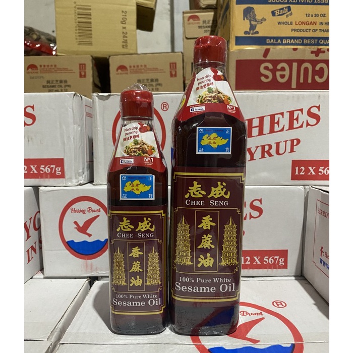 Minyak Wijen Pagoda Chee Seng 375 ml Sesame Oil Pure White