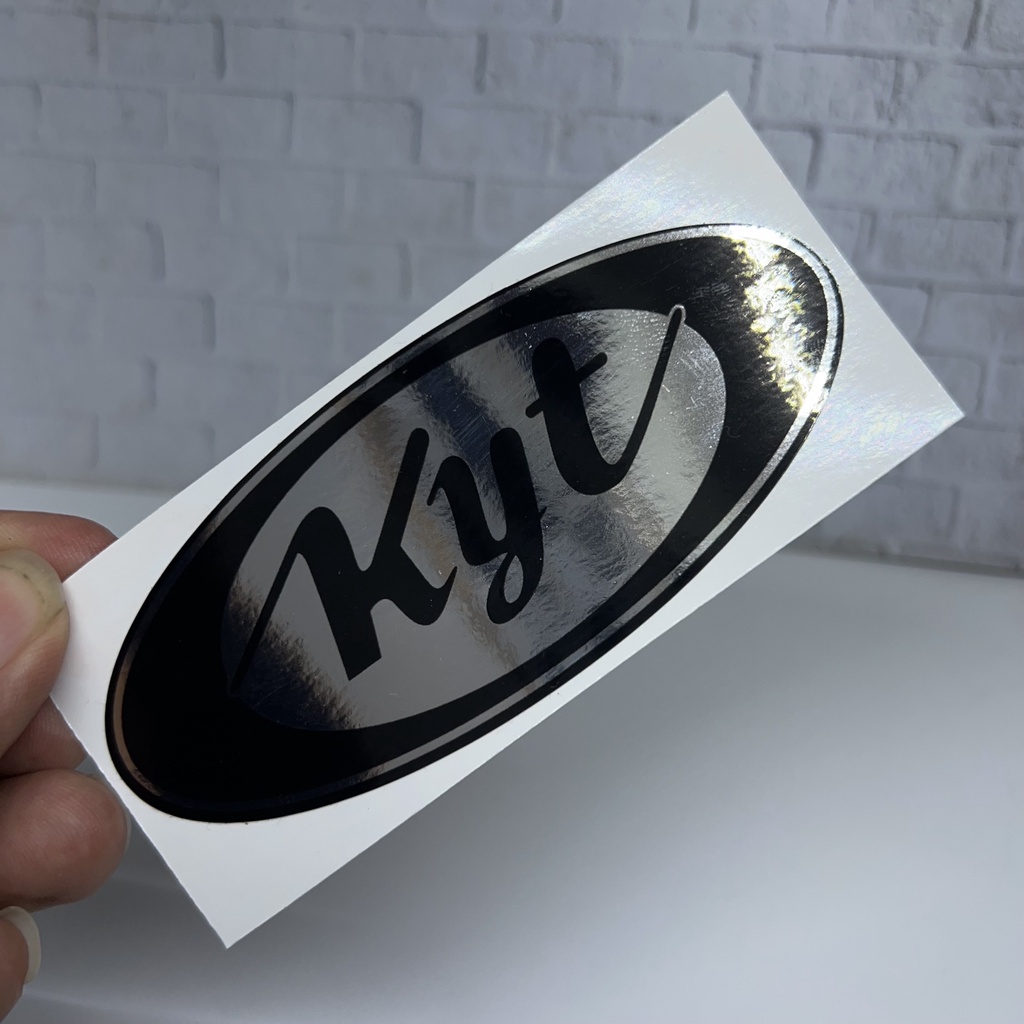 Stiker helm sticker helmet kyt chrome