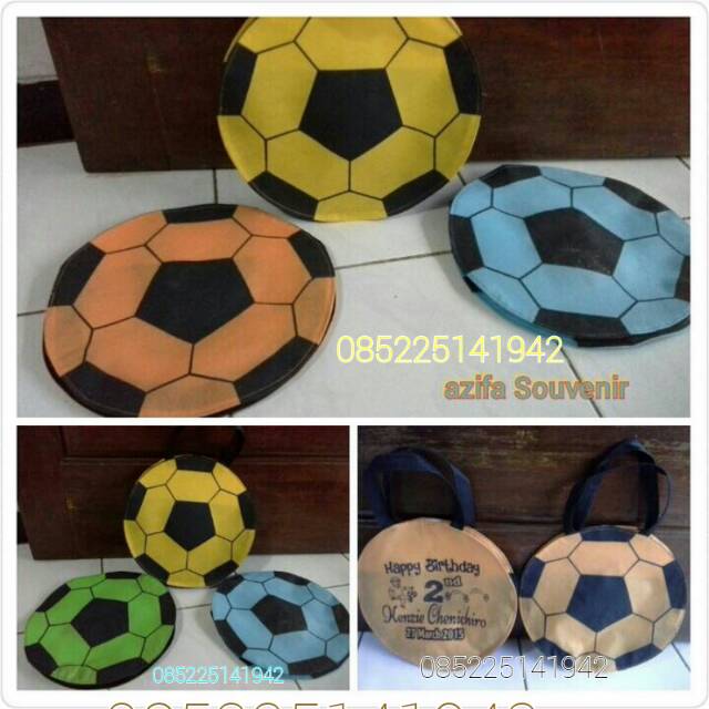 Tas / Goodie Bag Souvenir Ulang Tahun  / Ultah Anak murah  model BOLA WARNA -  WARNI-1