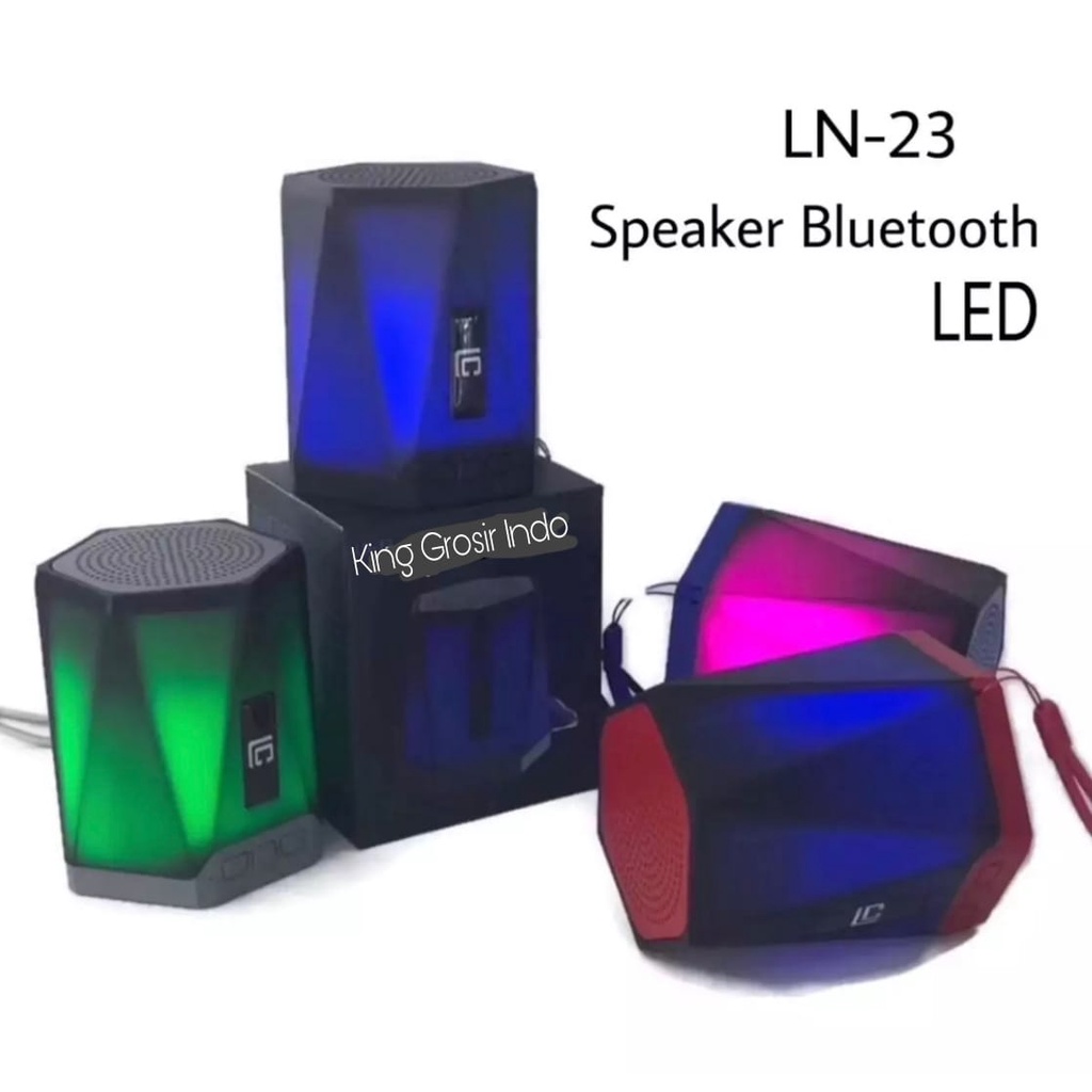 Speaker Bluetooth LN-23 Portable Wireless Speaker LN 23 LED LN23