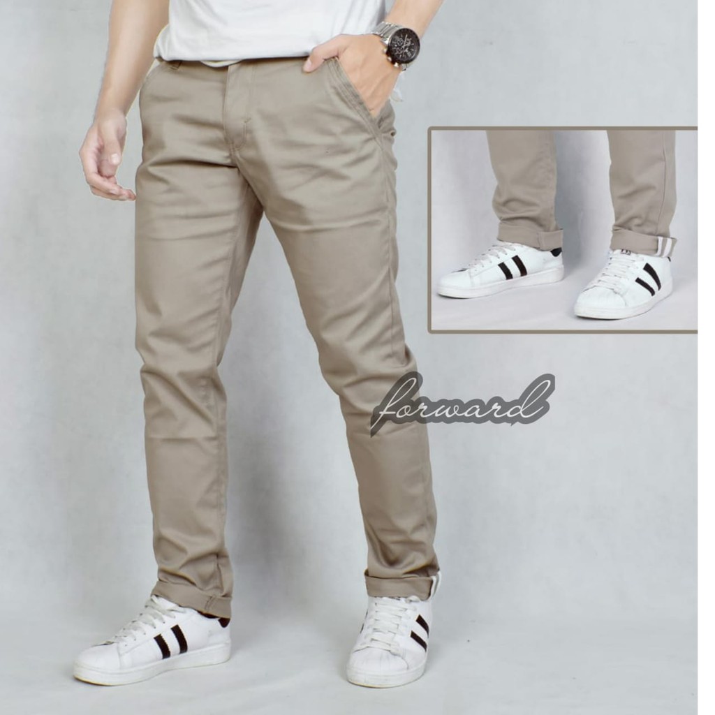 Celana chino cino panjang pria original forward