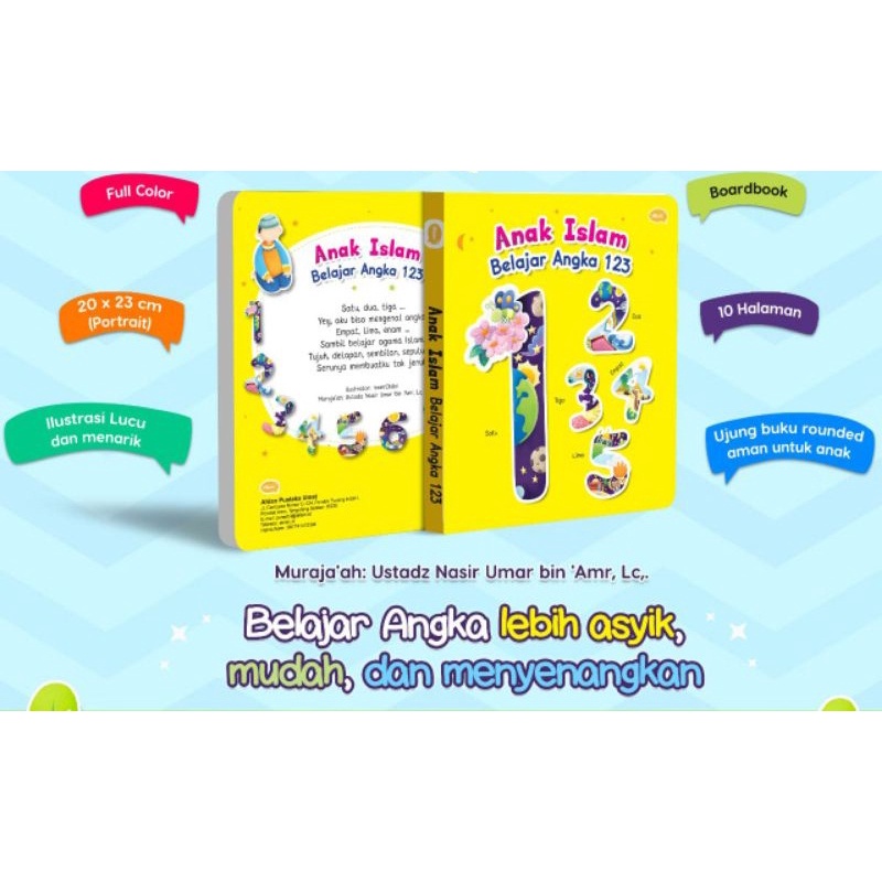 

Anak Islam belajar Angka 123 Boardbook .CPB